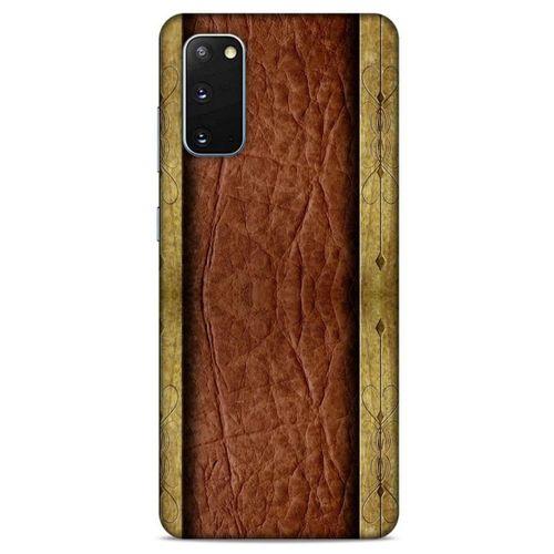Samsung Galaxy S20 Kılıf Patchwork (24) Darbe Emici Kılıf Kahve Sarı