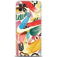 Oppo A15S Kılıf HD Baskılı Kılıf - Sanat + Tam Ekran Koruyucu