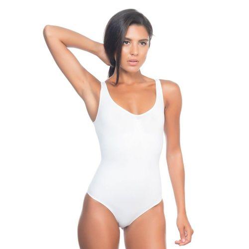 Beyaz Kalın Askılı Body Korse