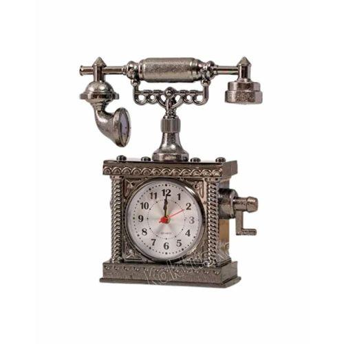 Klasik Telefon Görünümlü Masaüstü Saat Ve Alarm