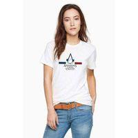 Assasin Creed Unity Baskılı Beyaz Kadın Tshirt