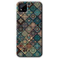 MRCİLETİSİM Realme C11 Kılıf HD Desen Baskılı Arka Kapak + Temperli Cam - Mandala Desen