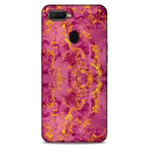 Mermer Desenli (35) Tema Fit Design Kılıf Burgonya Oppo Ax7 Kılıf