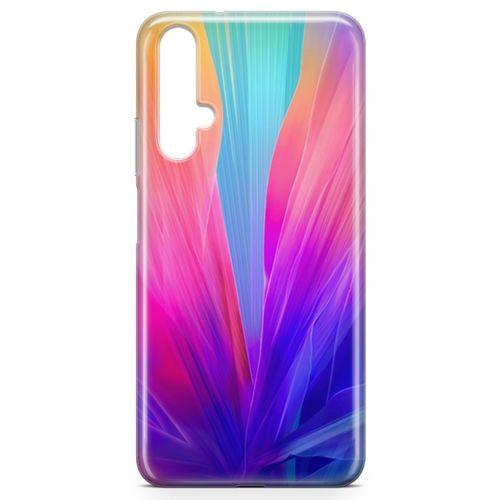 Honor View 20 Kılıf Makro Çiçek Arka Kapak Koruma Desenli Full Koruyucu