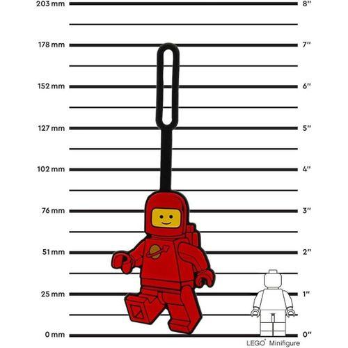 Lego Spaceman Silicone Bag Tag - Red 53498