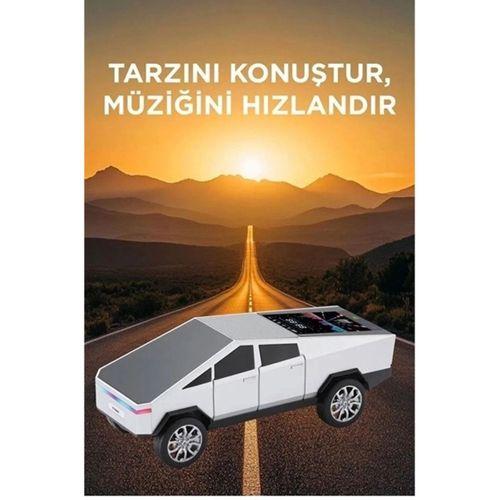 D68 Cyber Model Araba Tasarımlı Bluetooth Hoparlör 15w Güçlü Ses Rgb Led /tws/usb Beyaz