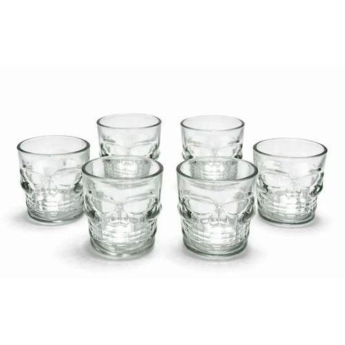 6'lı Kurukafa Cam Shot Bardağı Alk2152