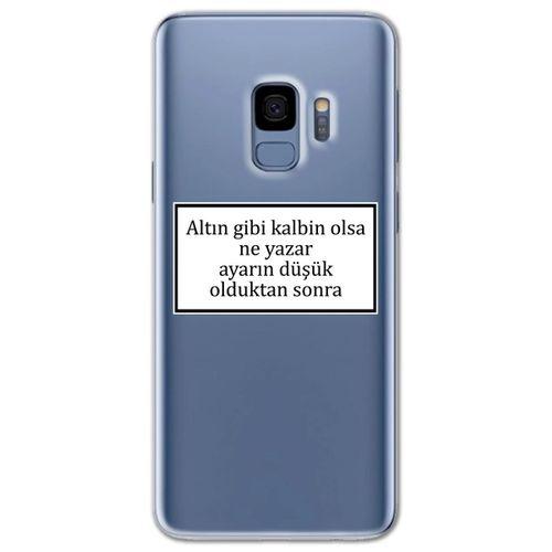 Galaxy S9 Kılıf HD Yazı Baskılı Silikon Arka Kapak - Yazı 3