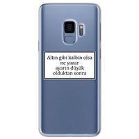 Galaxy S9 Kılıf HD Yazı Baskılı Silikon Arka Kapak - Yazı 3