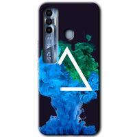 Tecno Spark 7 Pro Kılıf HD Desen Baskılı Arka Kapak - İnk Clot + Kırılmaz Cam