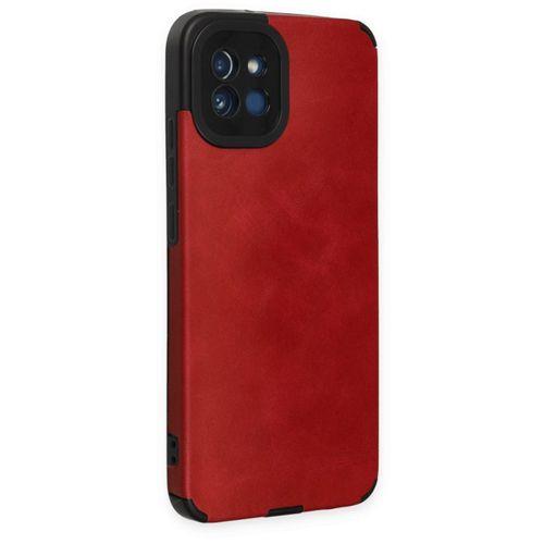 XD Samsung Galaxy A03 Kılıf Loop Deri Silikon - Kırmızı