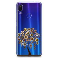 Xiaomi Redmi Note 7 Kılıf Kahverengi Motifler Arka Kapak Koruma Desenli Full Koruyucu