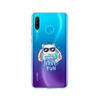 Huawei P30 Lite Have Fun Desenli Premium Şeffaf Silikon Kılıf