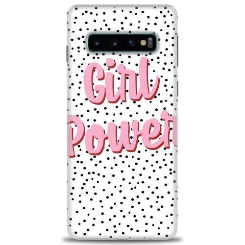 Samsung Galaxy S10 Kılıf HD Baskılı Kılıf - Girl Power + Tam Ekran Koruyucu