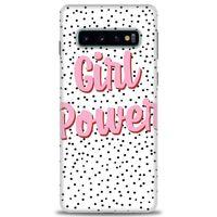 Samsung Galaxy S10 Kılıf HD Baskılı Kılıf - Girl Power + Tam Ekran Koruyucu
