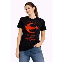 TÜRKİYE Ay Yıldız 2026 Dünya Kupasi Taraftar Forma T-Shirt - Siyah