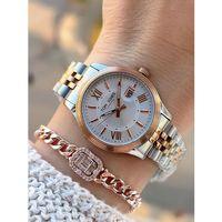 Tom Jones Çelik Kordon Kararma Renk Atma Yapmaz 3 Atm Suya Dayanıklı Kadın Kol Saati BTJ.YN10105.5