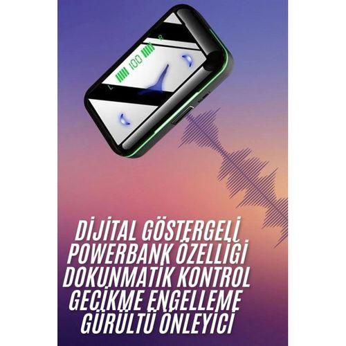 Extra Bass Kablosuz Kulaklık Işıklı Bluetooth Kulaklık Powerbank Özellikli