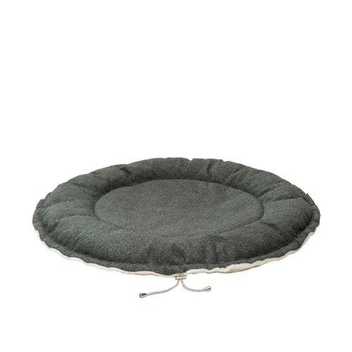 Pet Comfort Sunflower Çift Taraflı Koyu Yeşil/Ekru Kedi ve Köpek Yatağı 85cm