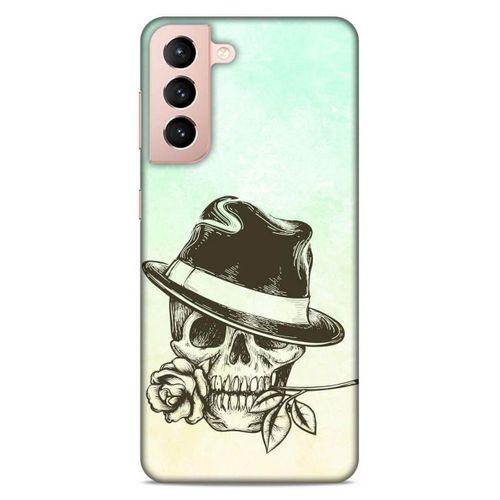 Lopard Samsung Galaxy S21 Uyumlu Kılıf Tattoo's (23) Ultra Koruma Kılıfı Çiçekli İskelet