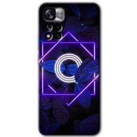 Xiaomi Redmi Note 11 Pro Plus 5G HD Baskılı Kılıf + 9D Tam Ekran Koruyucu - Yaprak O Harfi