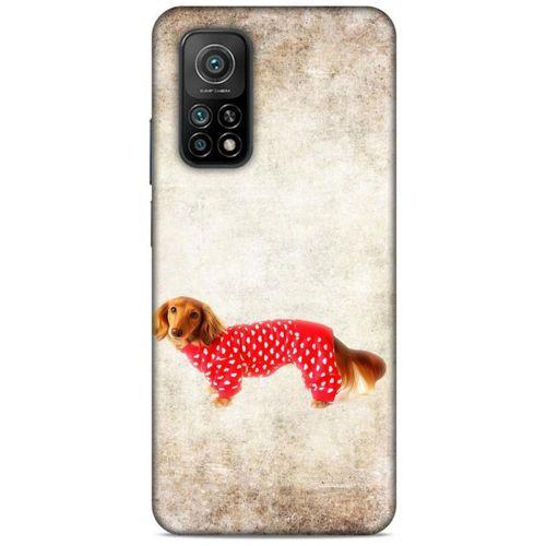 Xiaomi Mi 10T 5G Kılıf Köpek Kıyafetleri (30) Silicone Case Dacshund Pijama