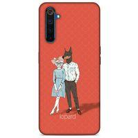 Oppo Realme 6 Pro Kılıf FunnyMaX (15) Antişok Kılıf Kırmızı Kedi Köpek