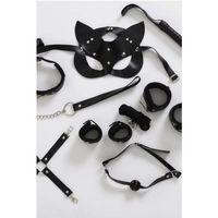 Fantezi Kostüm Maske,kırbaç,tasma,kol Bacak Bileklik,ağız Topu,birleştirici Aparat 700325-1