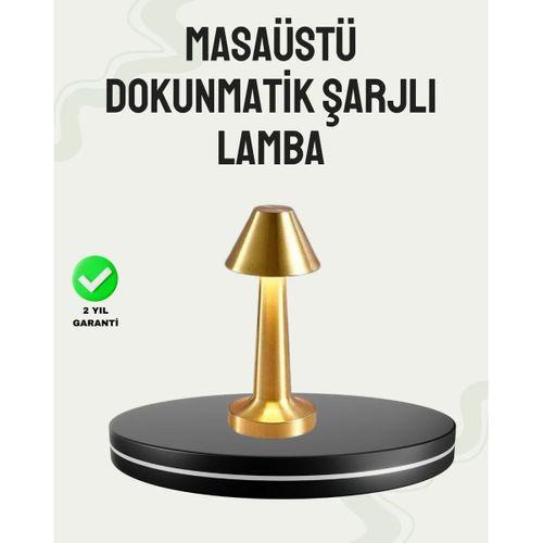 Kablosuz Led Masa Lambası 1800mah 3 Renk Aydınlatma Dokunmatik