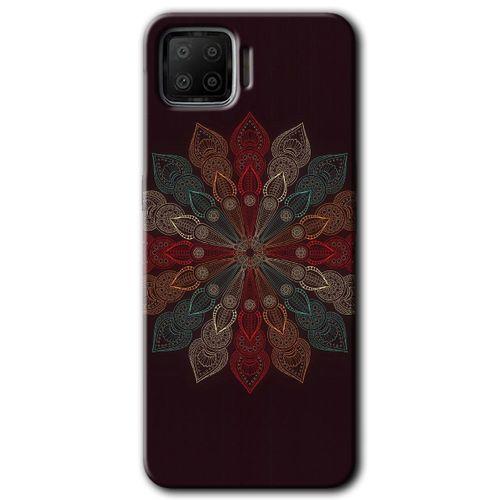 OPPO Oppo A73 Kılıf HD Desen Baskılı Arka Kapak - Mandala Flower Wal