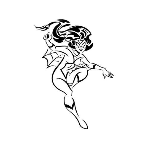 - Örümcek Kadın Jessica Drew Şablon 3 (Bu ürün Sadece Plastik parçadır - Almadan Önce Soru Sorabilirsiniz)