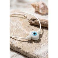 Handmade Bohem Beyaz Nazar Kolye