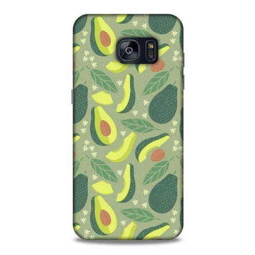 Frutix Avokado 03 Samsung Galaxy S7 Edge Kılıf Desenli Silikon