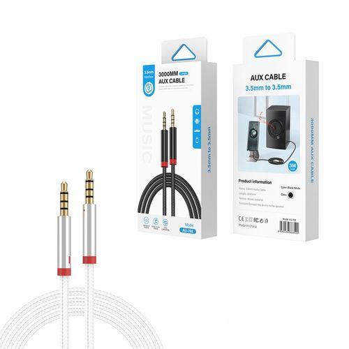 Zore AU-708 Örgü Tasarımlı Aux Audio Kablo 3.5mm 3m