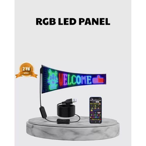 Rgb Led Panel – Çok Renkli, Kumandalı, Usb Bağlantılı Yazı Ve Gıf Gösterimli Akıllı Lamba