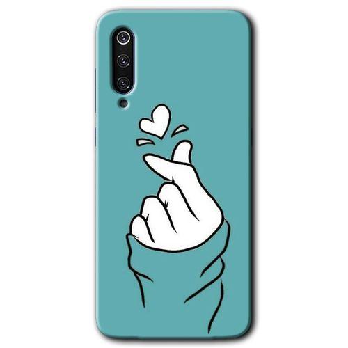 Xiaomi Mi 9 HD Baskılı Kılıf + 9D Tam Ekran Koruyucu - Mutluluk