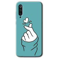 Xiaomi Mi 9 HD Baskılı Kılıf + 9D Tam Ekran Koruyucu - Mutluluk