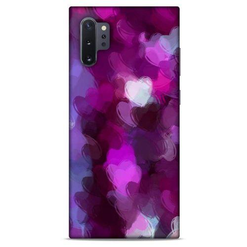 Samsung Galaxy Note 10 Plus Uyumlu Kılıf Mor Delisi (42) Rugged Armor Kılıf Kalp