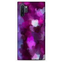 Samsung Galaxy Note 10 Plus Uyumlu Kılıf Mor Delisi (42) Rugged Armor Kılıf Kalp