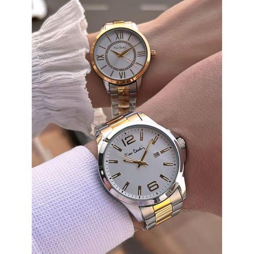 Pierre Cardin Bay ve Bayan Çiftlere Özel Çelik Kordon Çift Kol Saati 30 Mt Su Gecirmez CF.PR8046.M3