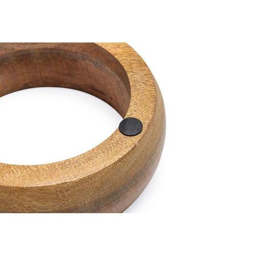 Beeztees DBL Köpek Mama Su Kabı, Dışı Masif Ahşap, Paslanmaz Çelik, 13,5cm, 350ml