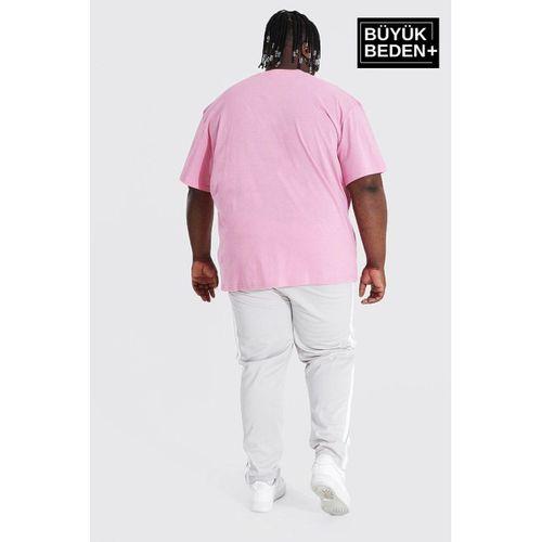 Süperlife Erkek Büyük Beden California 1974 Baskılı 3xl-6xl Bisiklet Yaka Tshırt SPR26TBS510-02