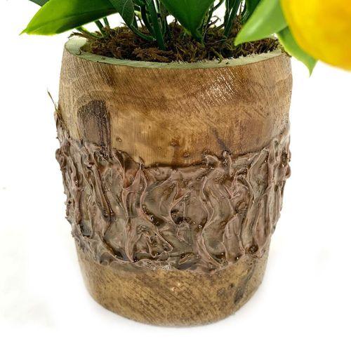 Saksıda Yapay Mini Limon Ağacı 30 Cm