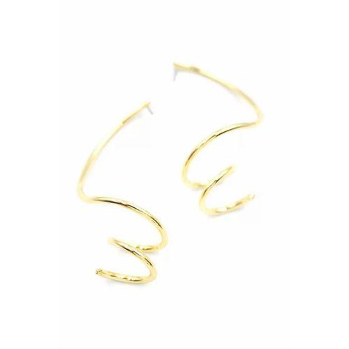 Kıvrımlı Küpe - Altın