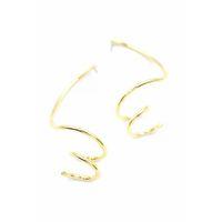 Kıvrımlı Küpe - Altın