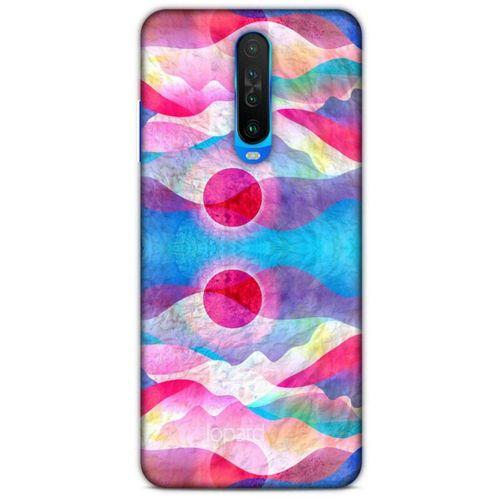 Xiaomi Redmi K30 Kılıf Pastel Renkler (20) Koruyucu Kılıf Fuşya Mavi