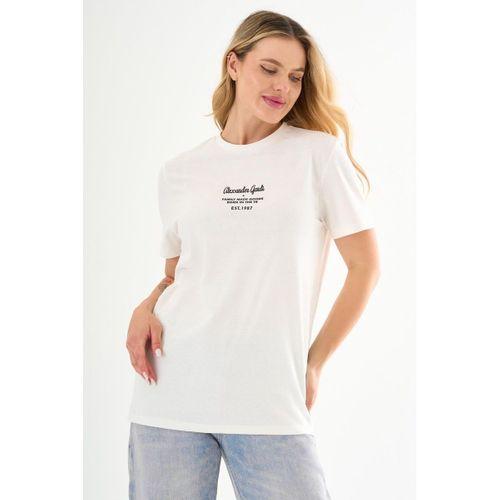ALEXANDERGARDI Önü Baskılı Bisiklet Yaka T-shirt