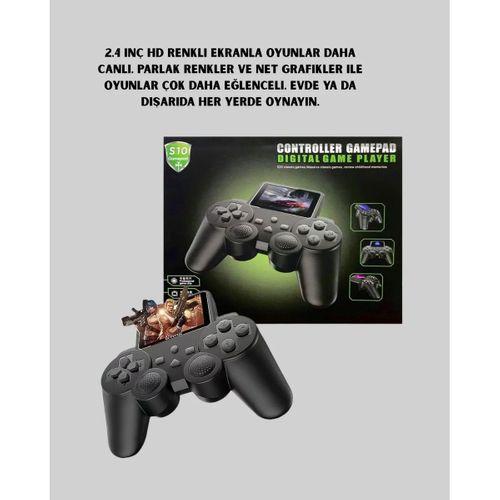 500 Oyunlu Nostaljik El Tipi Oyun Konsolu, Taşınabilir Şarjlı Cihaz, Renkli Ekran Ve Tv Destekli