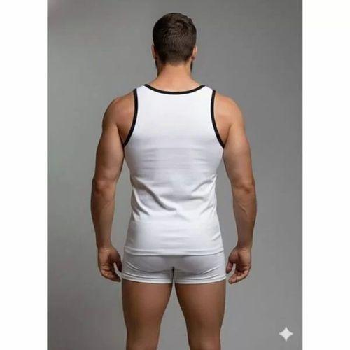Erkek Beyaz Tank Top Boxer Takım