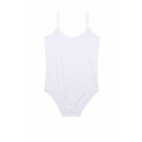 İp Askılı Kadın Çıtçıtlı Body Beyaz